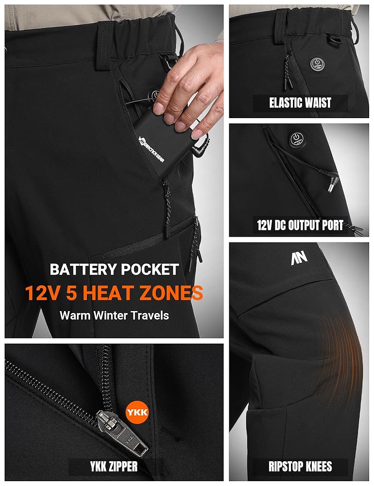 新品　1piu1uguale3TUCK PANTS HEATENERGY Amazon.com: ANTARCTICA GEAR Heated Pants for Men, with 12V